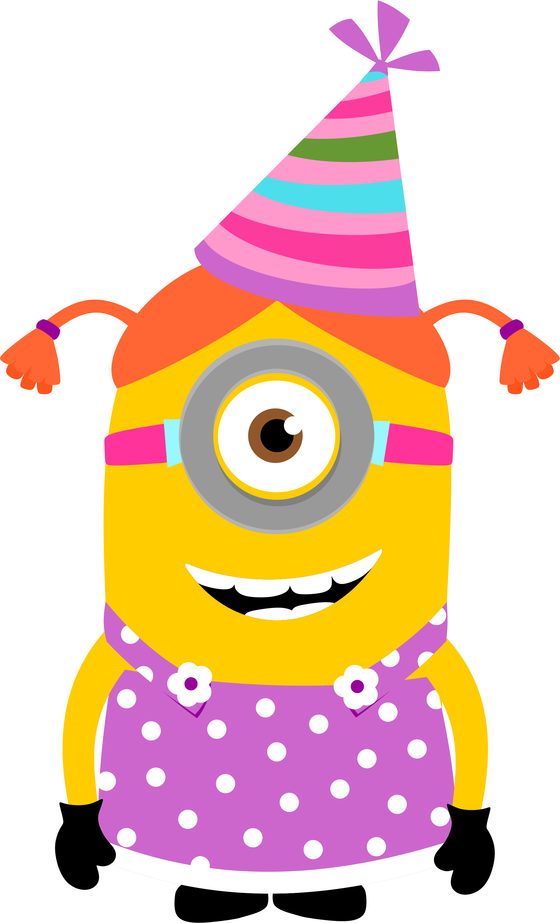 Image Of Birthday Hat Clipart - Birthday Girl Minions Clipart - Png Download (900x1482), Png Download