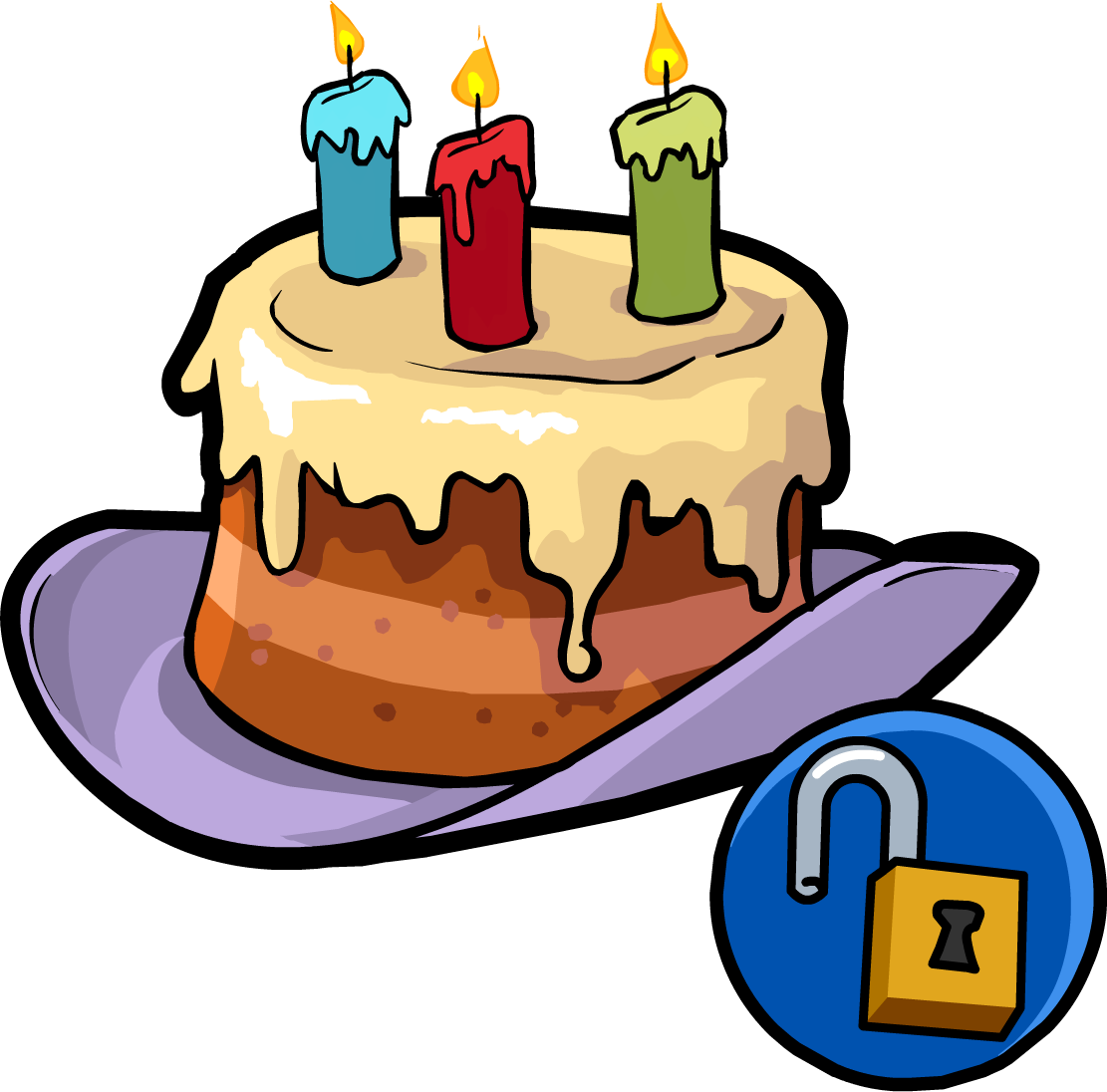 Happy Birthday Hat - Birthday Hat Club Penguin Clipart (1111x1096), Png Download