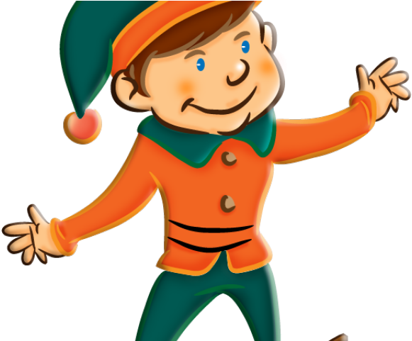 Elf Clipart Party - Orange Elfs - Png Download (640x480), Png Download