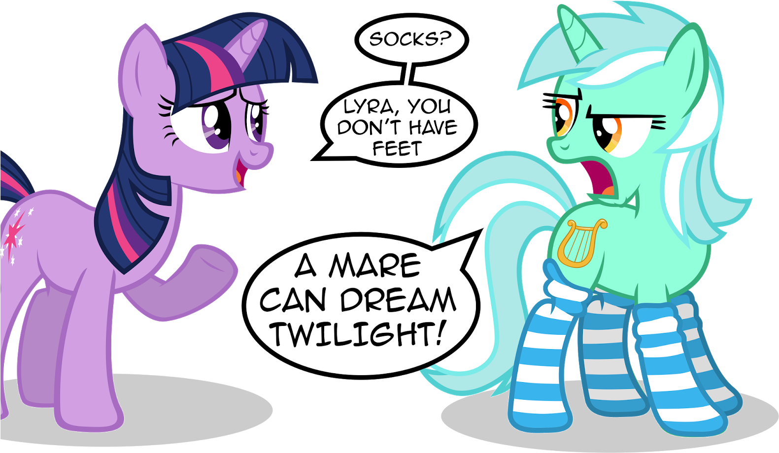 Dream Clipart Dialogue - My Little Pony Lyra Heartstring - Png Download (1600x959), Png Download