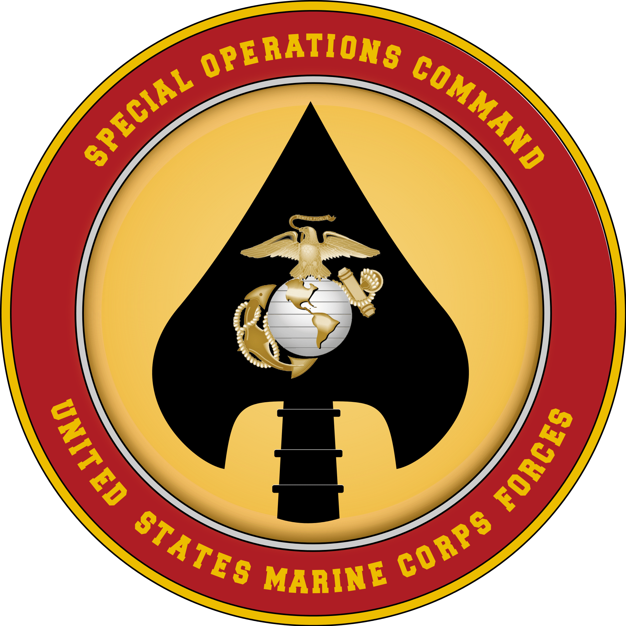 Logo, Marsoc, Marine Corps Force Special Operations - Marine Special Forces Clipart (2000x2000), Png Download