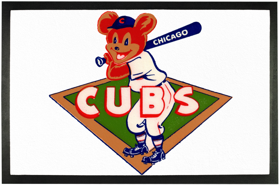 1950's Chicago Cubs ﻿sublimation Doormat - Cartoon Clipart (1024x1024), Png Download