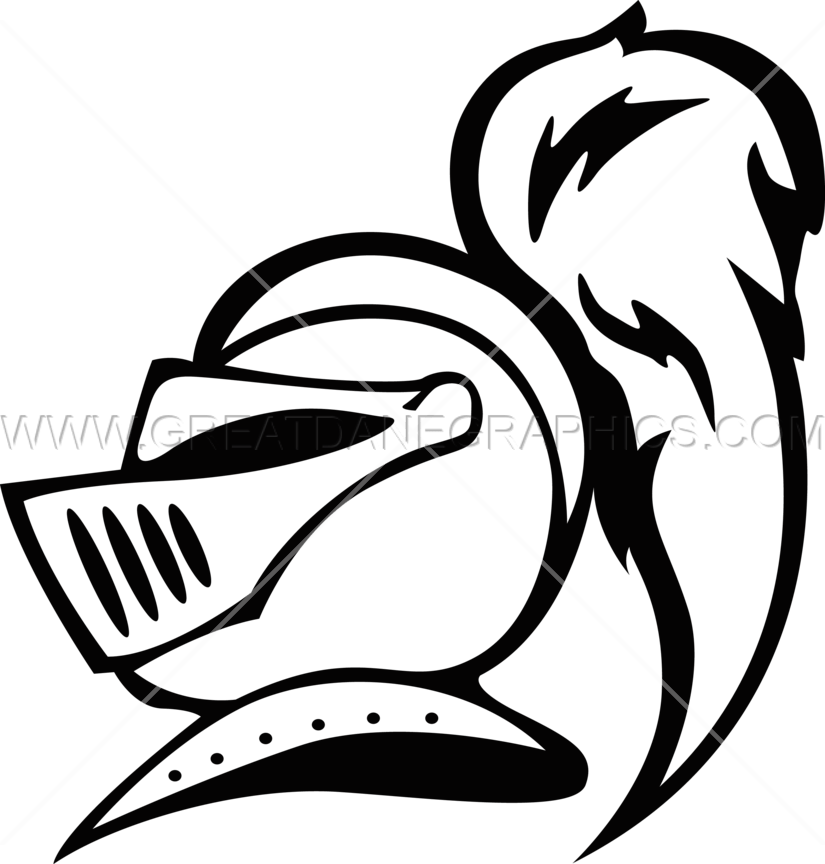 Jpg Black And White Download Production Ready Artwork - Knight Head Artwork Png Clipart (825x864), Png Download