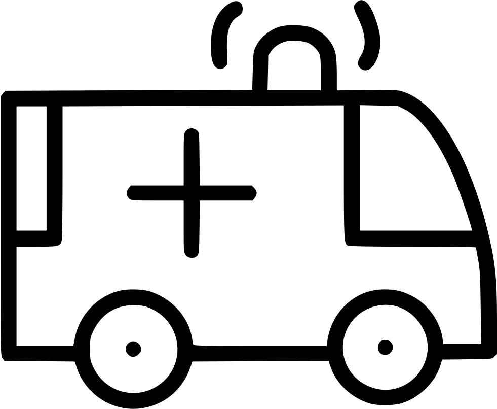 Ambulance Svg Png Icon - Icon Clipart (981x806), Png Download