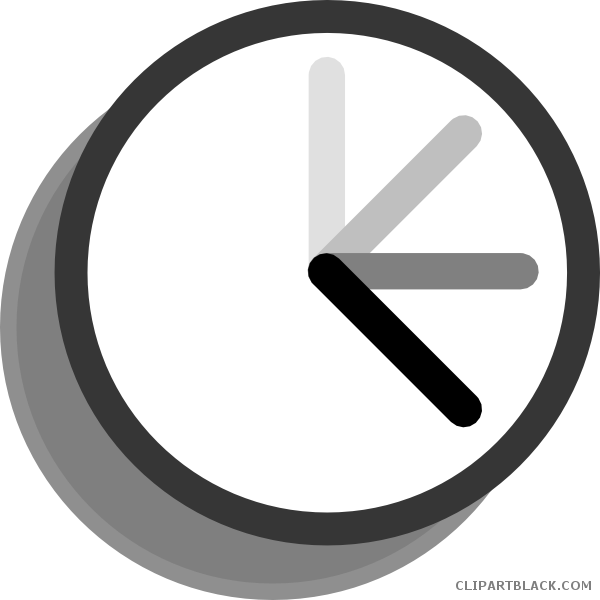 Ticking Clock Tools Free Black White Clipart Images Late Clock