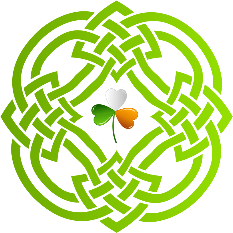 Celtic Shamrock Transparent Clipart (768x768), Png Download