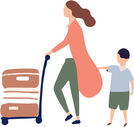 Check In Und Check Out - Illustration Clipart (800x457), Png Download