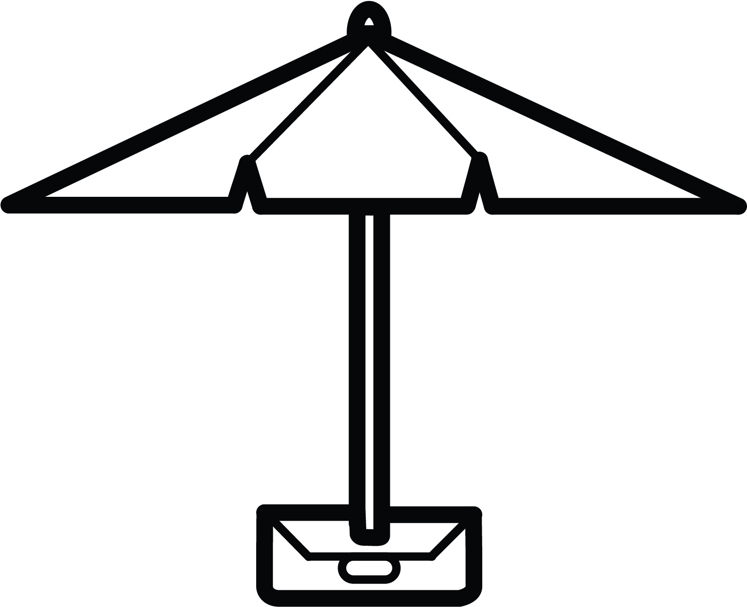 Beach Parasols Clipart (1667x1667), Png Download