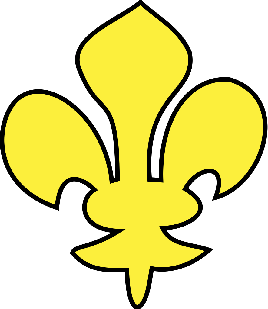 Heraldique Meuble Fleur De Lis Gelre Clipart (885x1023), Png Download