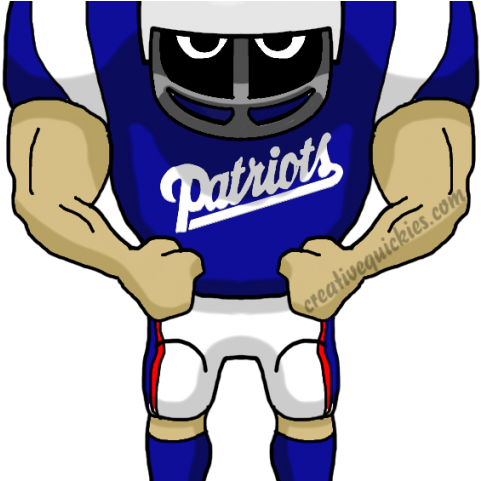 Football Clipart Patriot - New Orleans Saints Cartoons - Png Download (640x480), Png Download