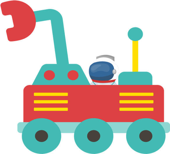 Miniboo Mission - Toy Vehicle Clipart (651x658), Png Download