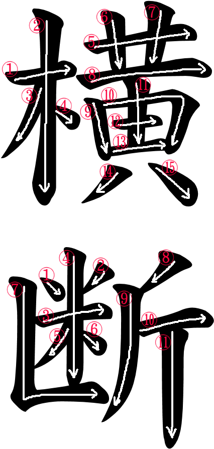 Japanese Word For Traverse Clipart (500x966), Png Download