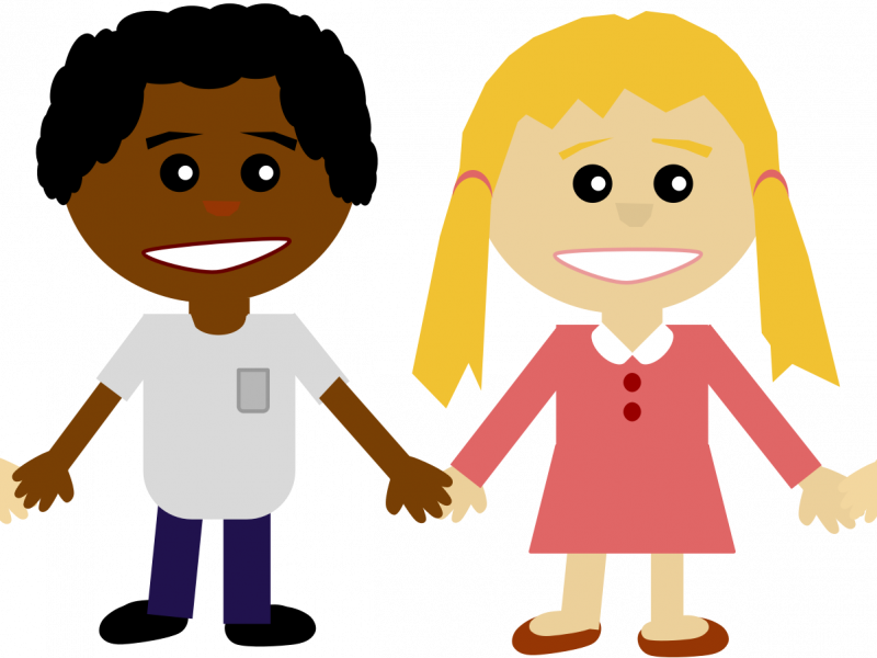 Download Clip Art People - Children Holding Hands Clipart - Png Download (800x600), Png Download