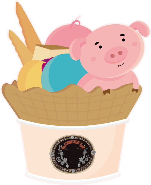 Pig Ice Cream Clipart (700x700), Png Download