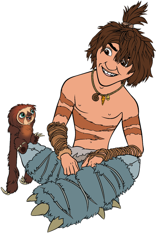 Thunks Sandy Guy, Belt - The Croods Clipart (508x761), Png Download