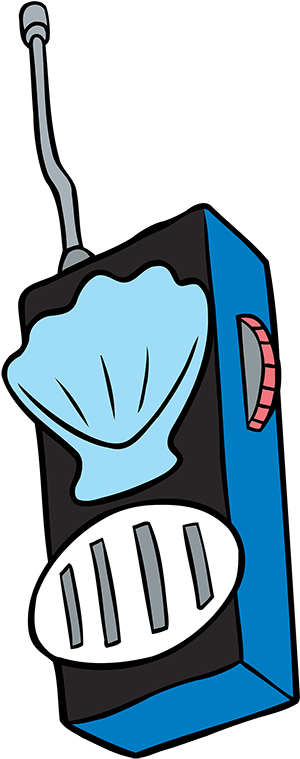 Walkie-talkie Clipart (400x800), Png Download