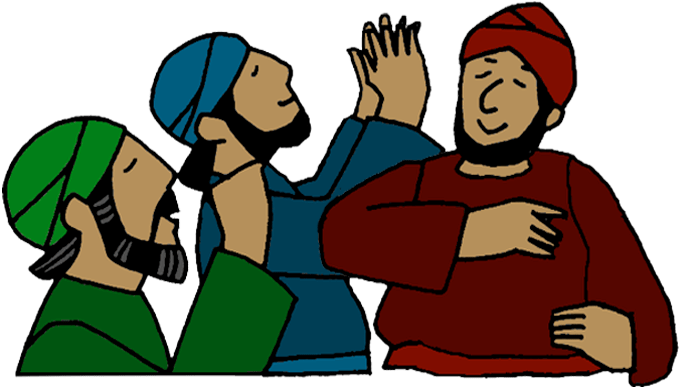 Clip Art Adapted By Www - Cartoon Praying People Png Transparent Png (700x467), Png Download
