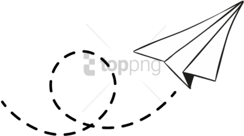 Free Png Paper Airplane Transparent Background Png - Illustration Clipart (850x474), Png Download
