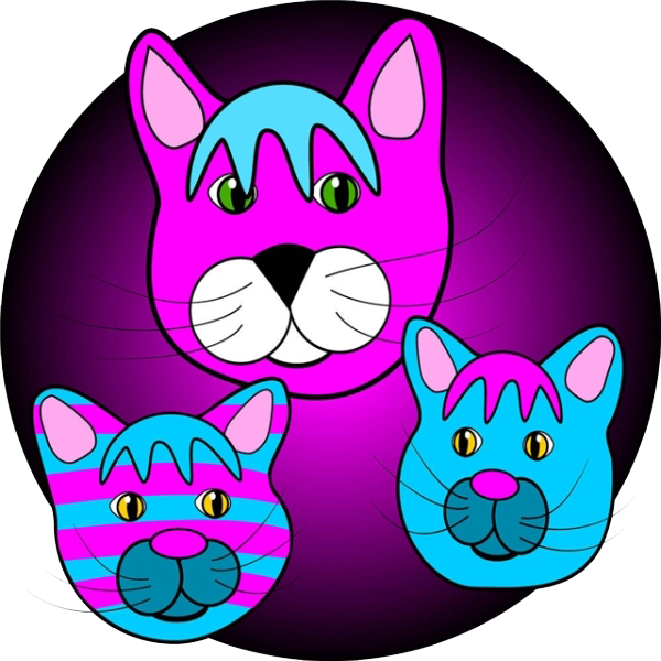 Russian Blue Kitten Cartoon Clip Art Cat - Cartoon - Png Download (600x600), Png Download