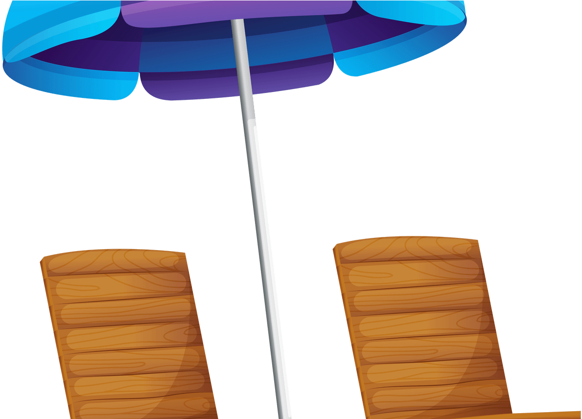 Beach Umbrella And Chair Clip Art Wwwpixsharkcom - Plywood - Png Download (1368x855), Png Download