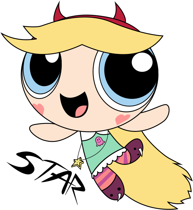 Star Butterfly Powerpuff Girls , Png Download - Star Butterfly Powerpuff Clipart (663x720), Png Download