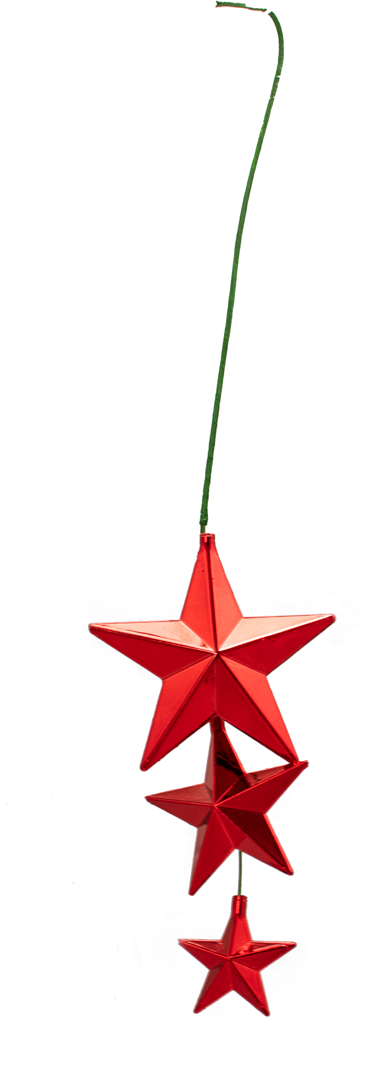 Red Star Piks Ornaments - Triangle Clipart (987x2464), Png Download
