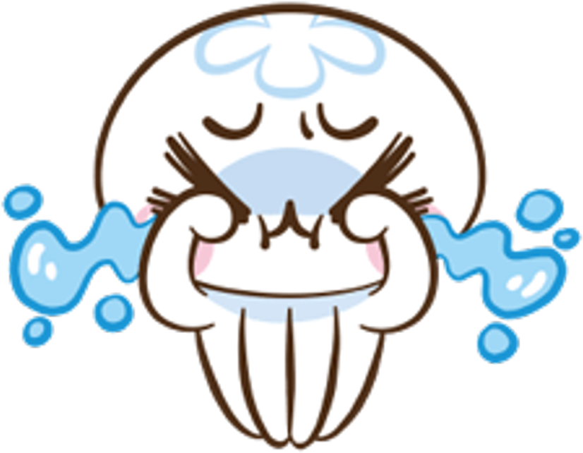 #jellyfish #crying Clipart (1024x759), Png Download