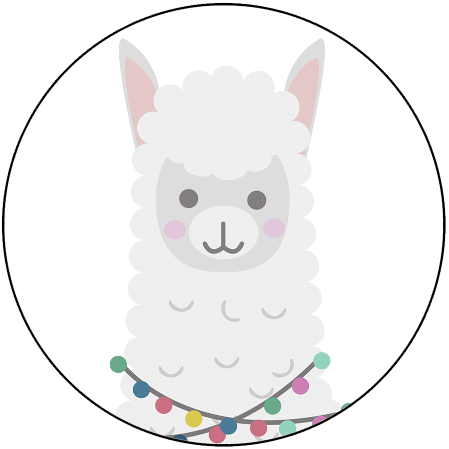 Llama - Cartoon Clipart (900x900), Png Download