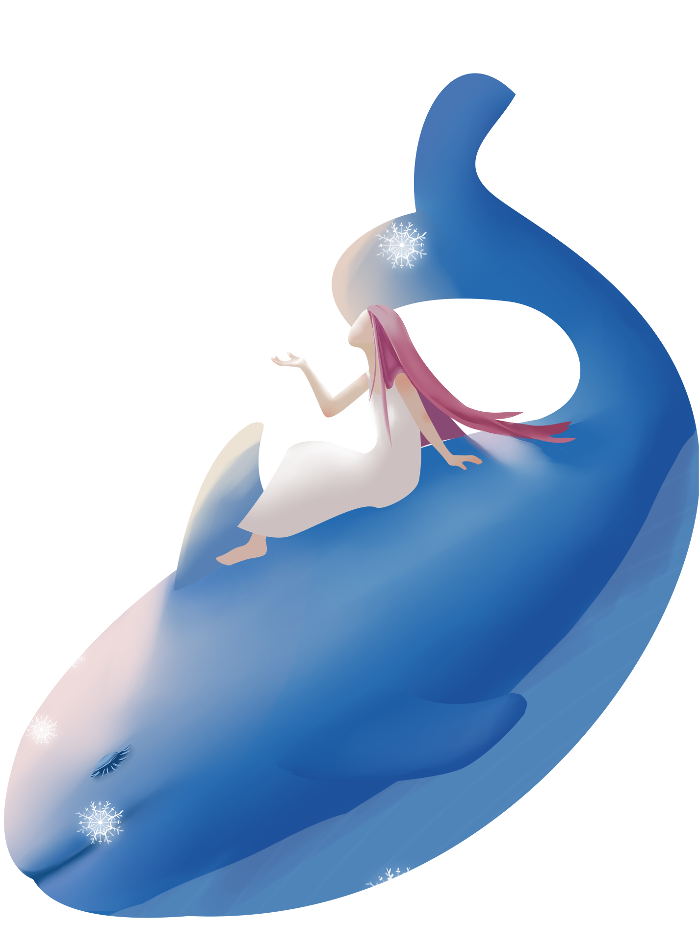 Beautiful Heavy Snow Fresh Healing Png And Psd - Whales Clipart (2000x2000), Png Download