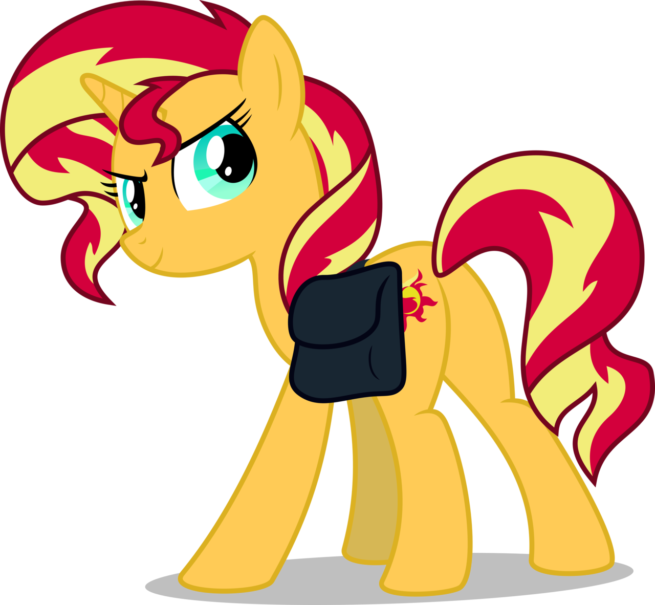 Sunset Shimmer By Chainchomp2 - Sunset Shimmer Pony Form Clipart (1280x1182), Png Download