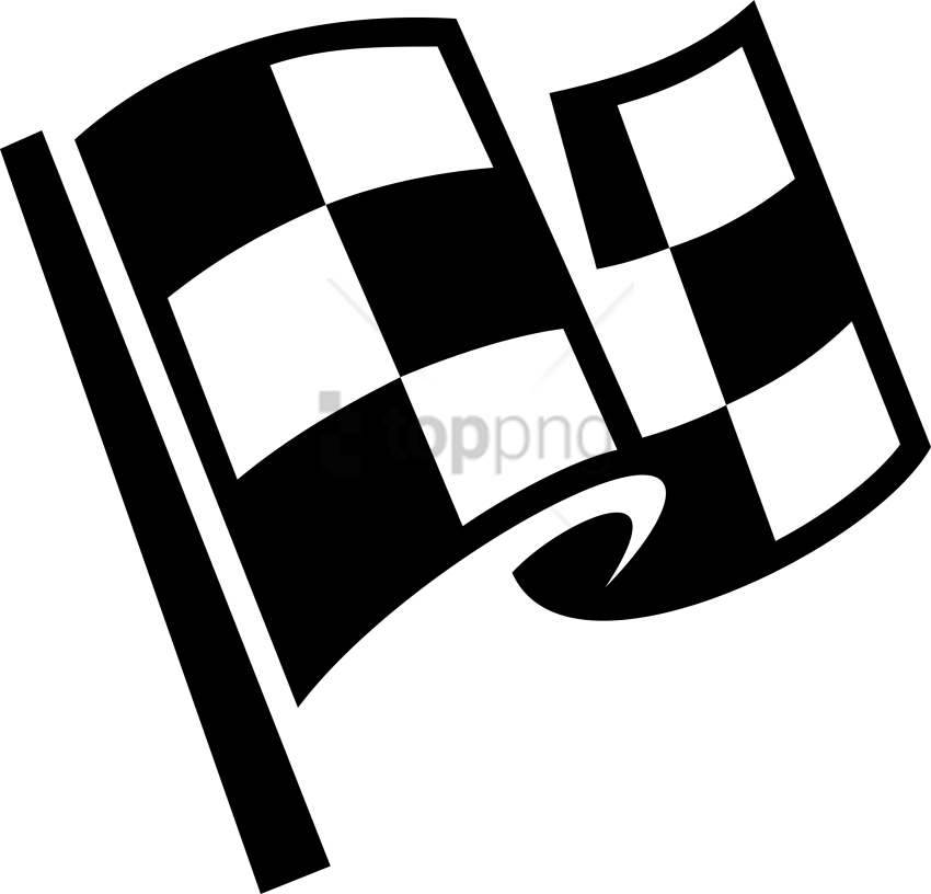 Free Png Finish Line Clip Art Png Png Image With Transparent - Checkered Flag Clipart (850x816), Png Download