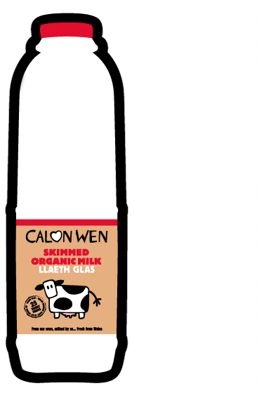 Skimmed Organic Milk 1l - Water Bottle Clipart (570x570), Png Download