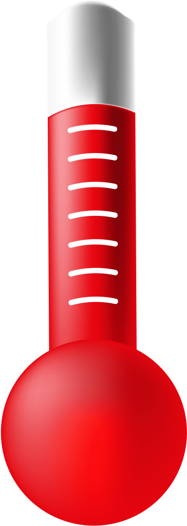 Hot Thermometer Weather Icon - Plastic Clipart (400x1072), Png Download