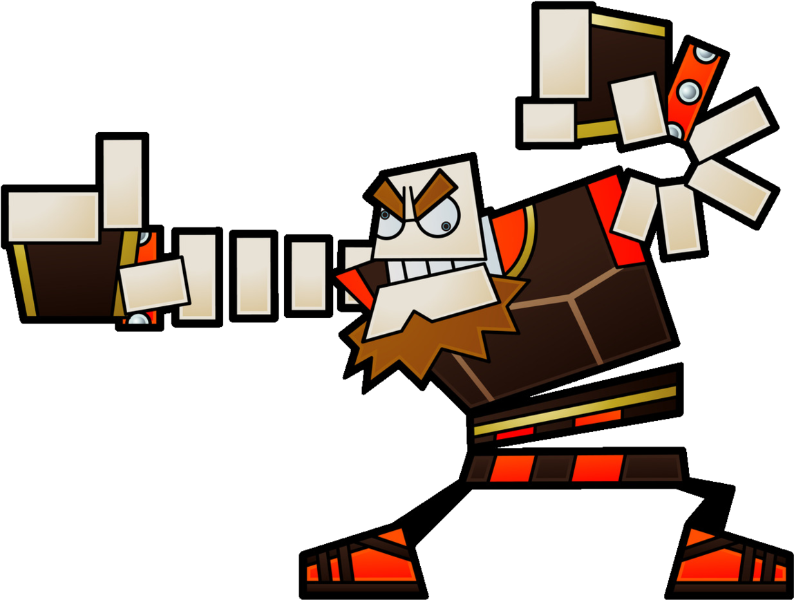 Super Mario Wiki Β - O Chunks Super Paper Mario Clipart (1200x908), Png Download