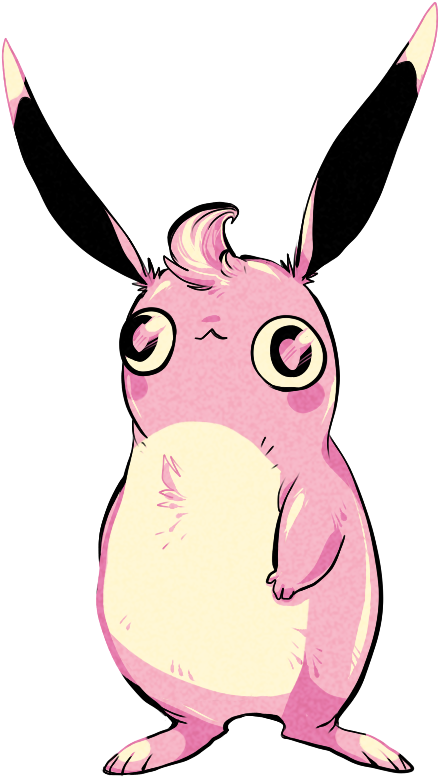 Art Pokemon Jigglypuff Wigglytuff Jesterdex - Cartoon Clipart (439x777), Png Download