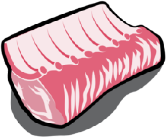 Roast Clipart Pork Loin - Png Download (640x480), Png Download