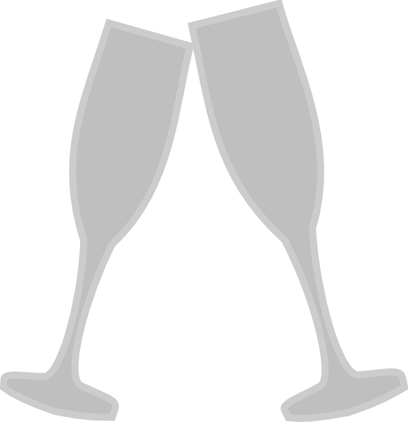 Gray Champagne Glass Clipart - Png Download (576x595), Png Download