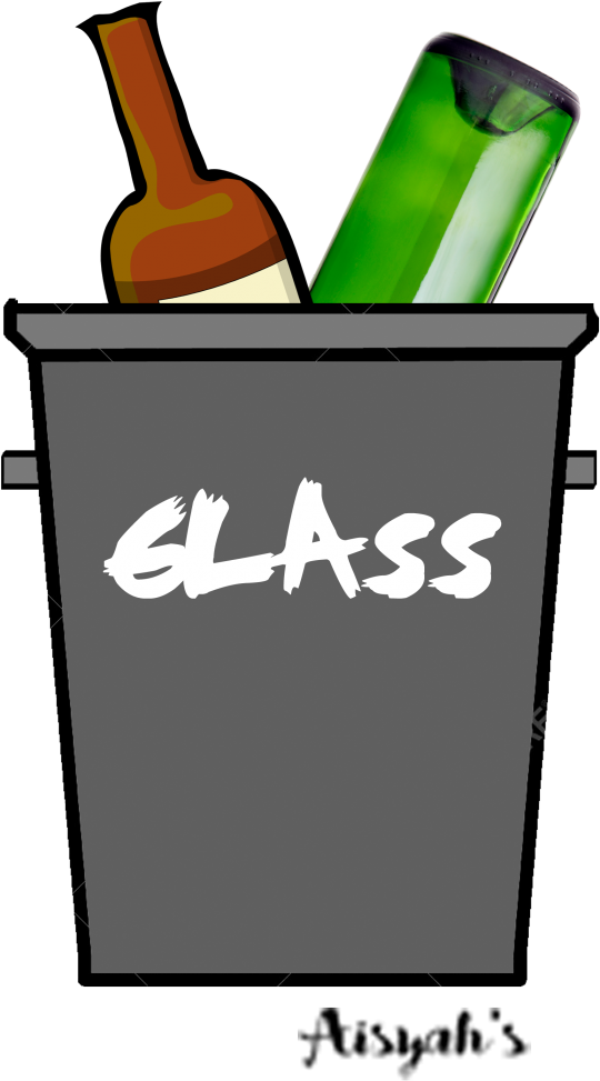 Whats In My Trash Glass With Name Clipart (540x973), Png Download