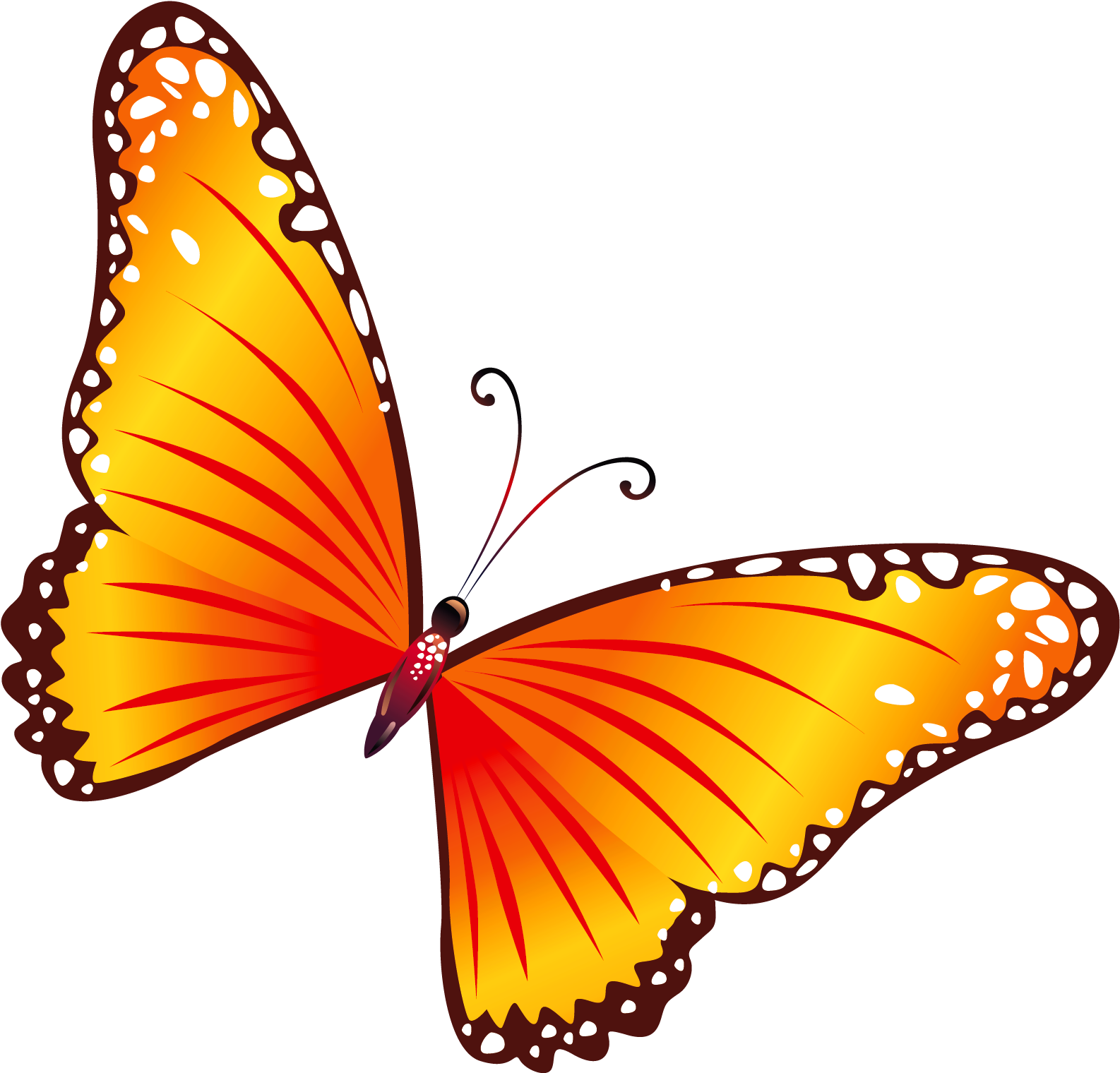 Dead And Fish World Clipart Of Associated, Butterfly - Clip Art - Png Download (1717x1686), Png Download