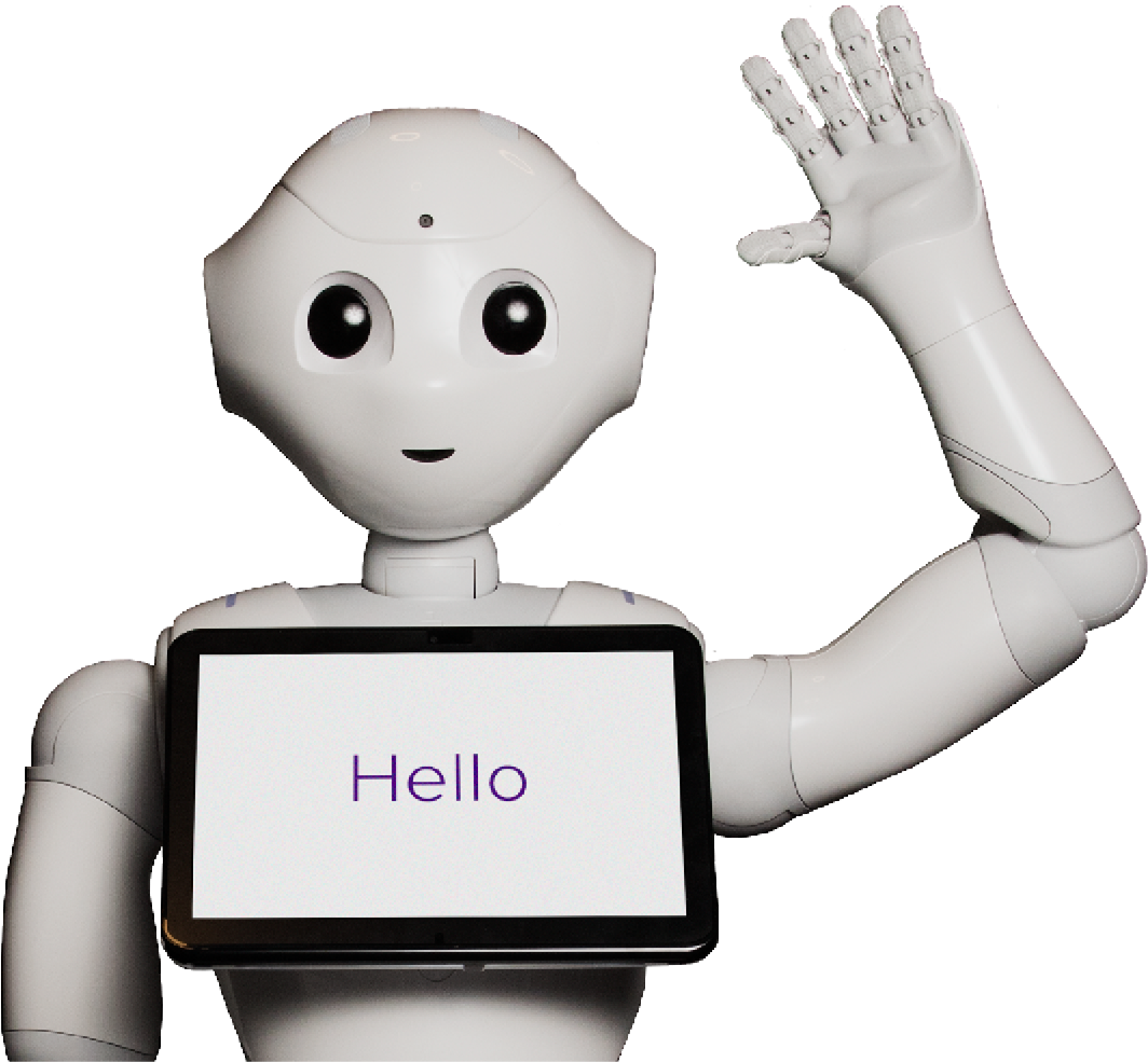 Welcome Your Guests With An Exciting Experience - Robot Welcoming Clipart (1354x990), Png Download