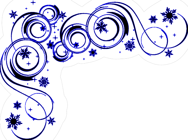 Black Swirl Border Clipart (644x480), Png Download