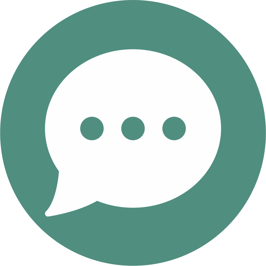 Send Message Via Your Messenger App - Circle Clipart (883x883), Png Download