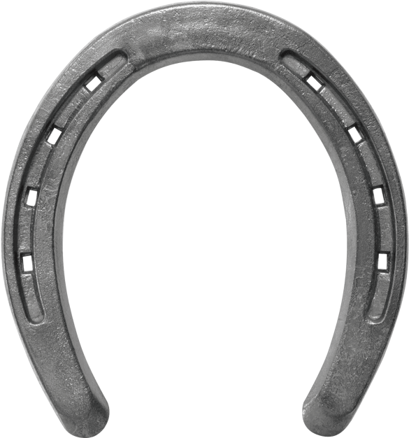 Download Horseshoe Images Background - Half Round Half Swedge Horseshoe Clipart (850x625), Png Download