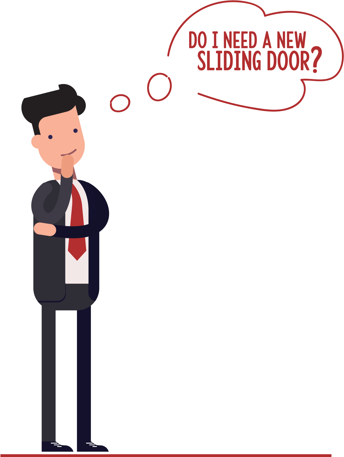 Man Thinking Sliding Door - Caracterizacion De Procesos Animado Clipart (1204x1600), Png Download