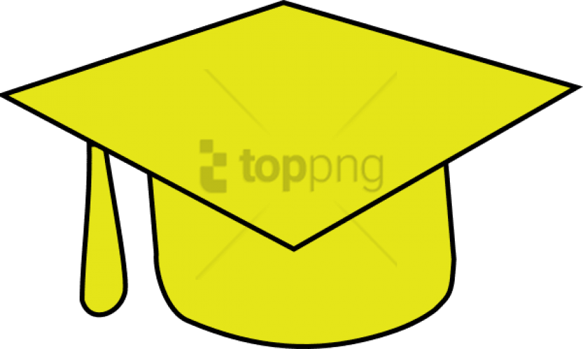 Free Png Gold Graduation Cap Png Png Image With Transparent Clipart (850x510), Png Download