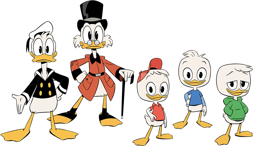 Ducktales Sivun Ylakuva - Huey Duck Dewey Duck Louie Duck Webby Vanderquack Clipart (1000x650), Png Download