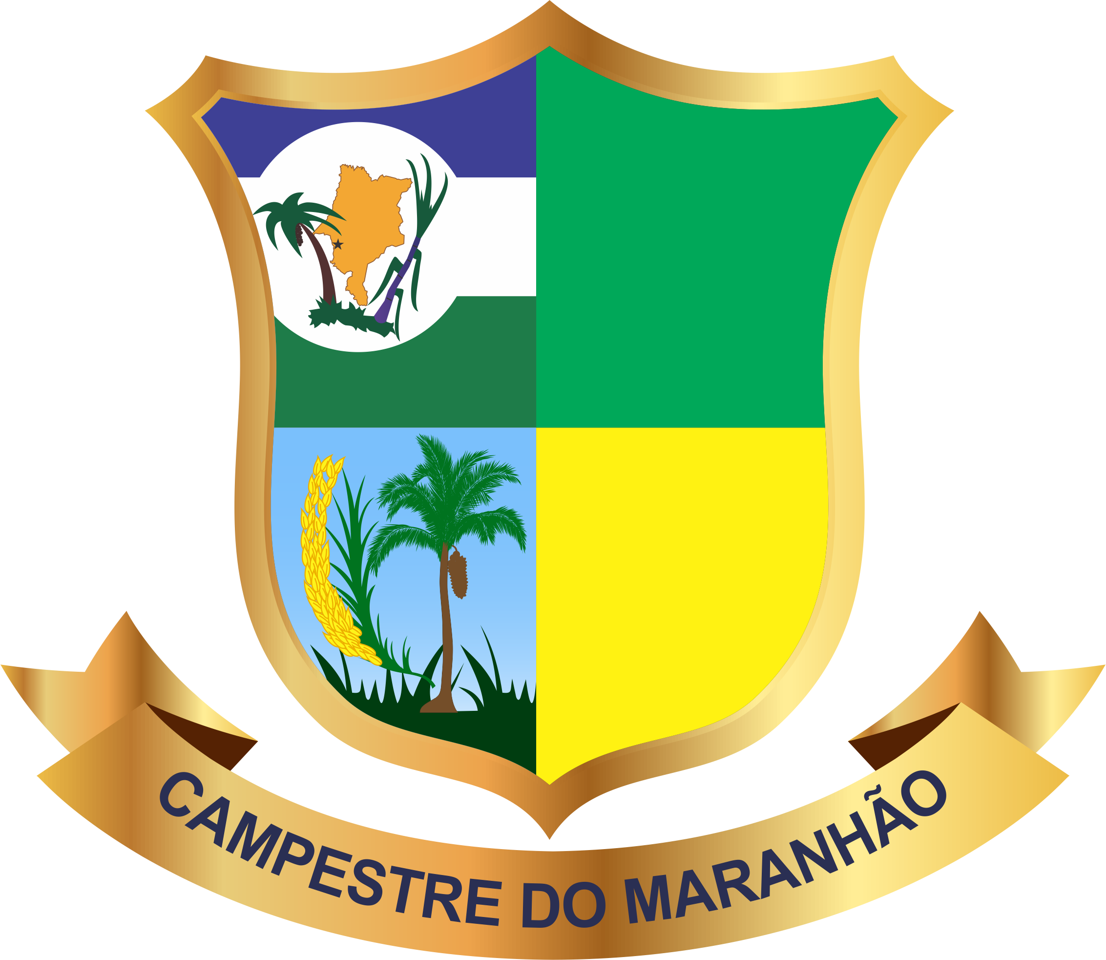 Brasão De Campestre Do Maranhão - Brasão Png Clipart (2265x1965), Png Download