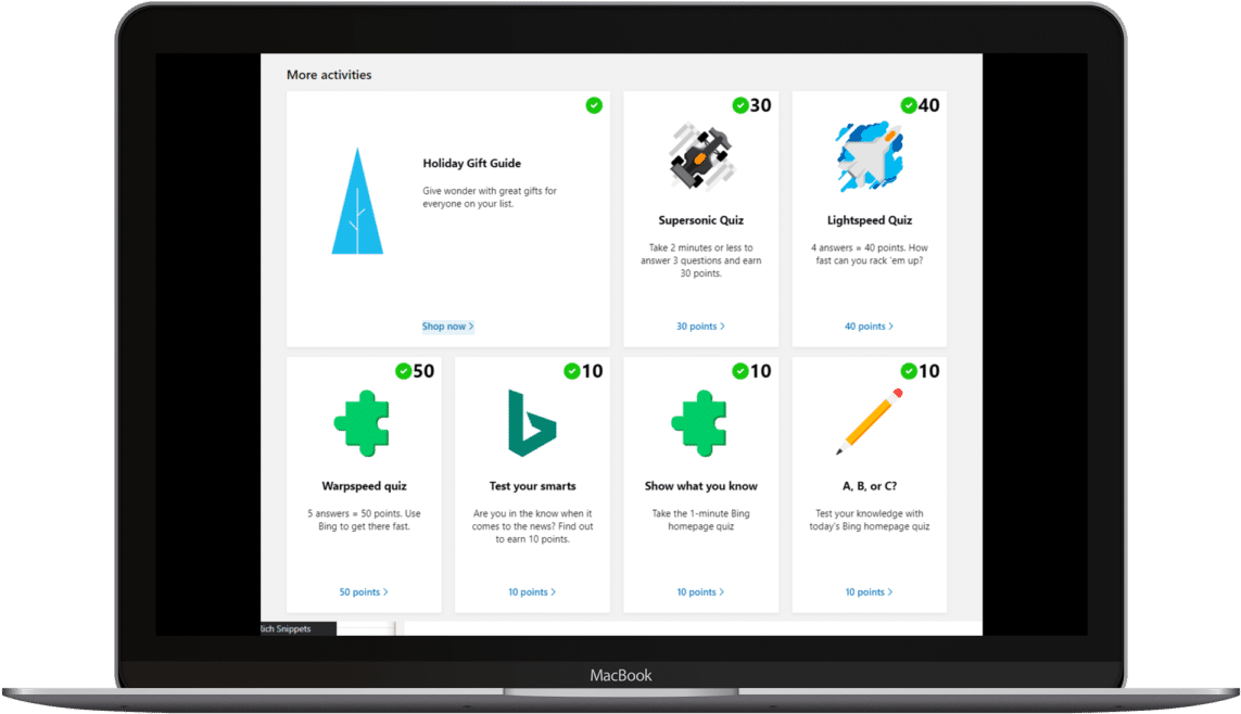 Bing Microsoft Rewards Macbookgrey Front - Flat Panel Display Clipart (1200x1200), Png Download