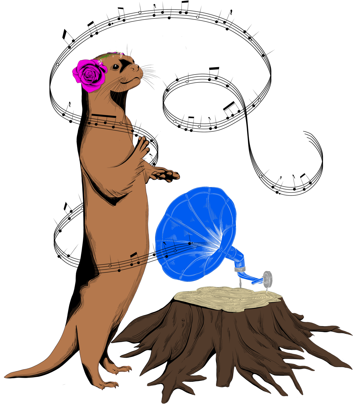 Musically Inclined - Illustration Clipart (1472x2048), Png Download