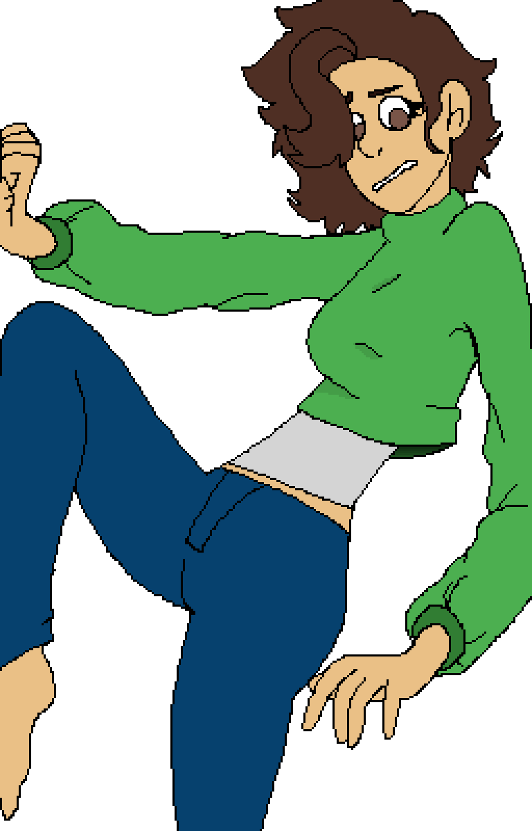 Unfinished Drawing Of Me - Cartoon Clipart (768x1200), Png Download